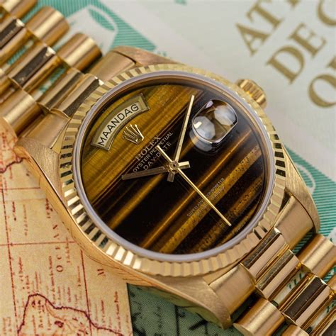 rolex day date tiger eye